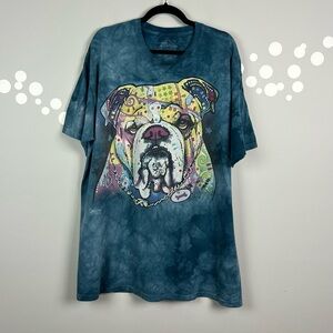 The Moutain Bulldog Tie-Dye Graphic T-Shirt Size XL